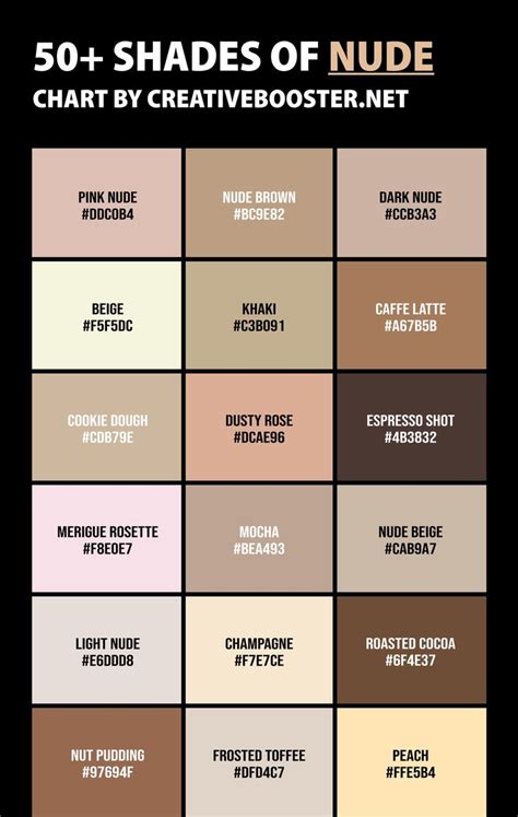 nude hex color|50+ Shades of Nude Color (Names, HEX, RGB & CMYK Codes)